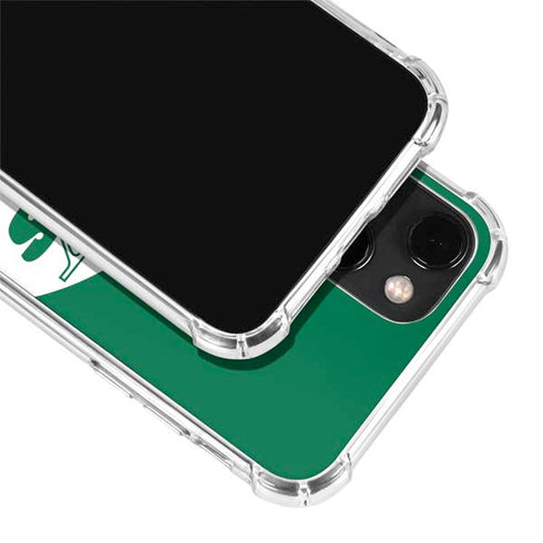 NFL New York Jets Retro Logo iPhone 14 Plus Clear Case