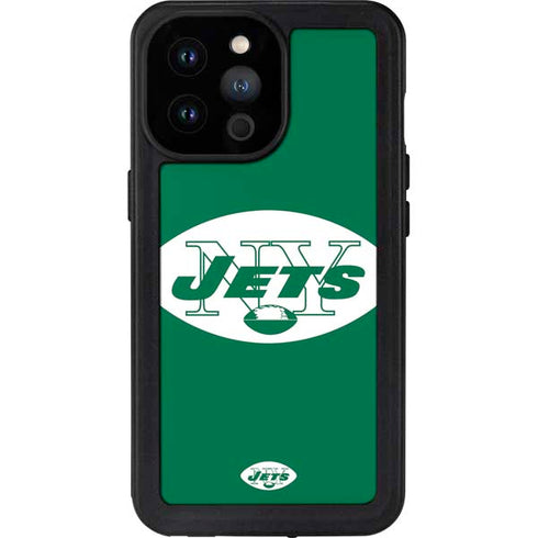 NFL New York Jets Retro Logo iPhone 14 Pro Max Waterproof Case
