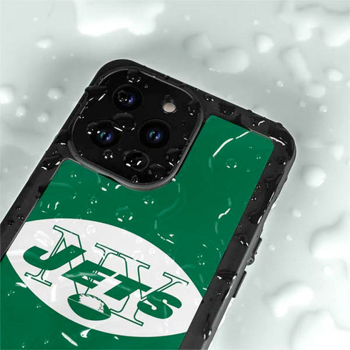 NFL New York Jets Retro Logo iPhone 14 Pro Max Waterproof Case