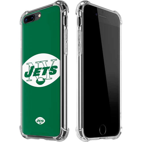 NFL New York Jets Retro Logo iPhone 7/8 Plus Clear Case