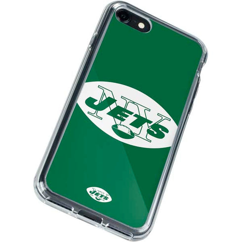 NFL New York Jets Retro Logo iPhone SE (2nd & 3rd Gen) Clear Case