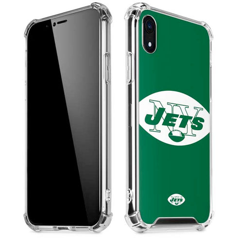NFL New York Jets Retro Logo iPhone XR Clear Case