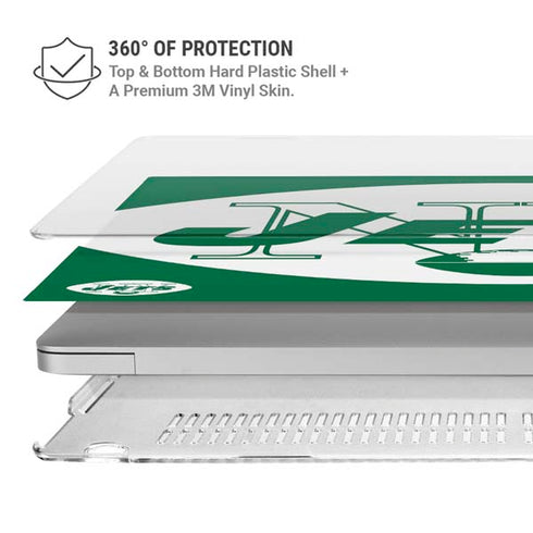 NFL New York Jets Retro Logo MacBook Pro 16in (2019-20) Case plus Skin