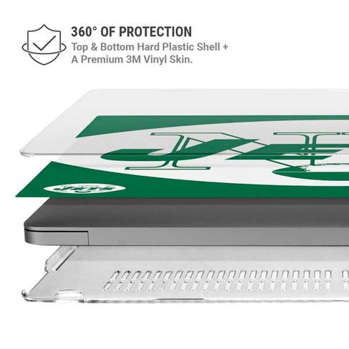 NFL New York Jets Retro Logo MacBook Pro 16in (2021-25) Case plus Skin
