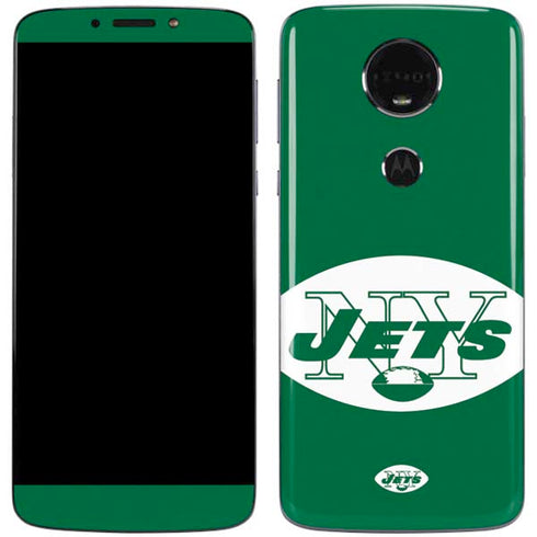 NFL New York Jets Retro Logo Moto E5 Plus Skin
