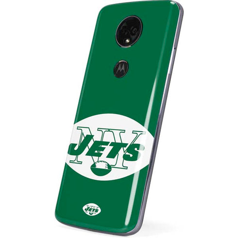 NFL New York Jets Retro Logo Moto E5 Plus Skin