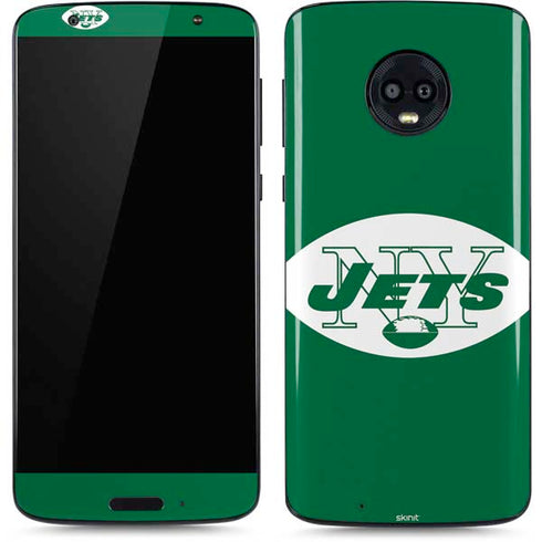 NFL New York Jets Retro Logo Moto G6 Skin