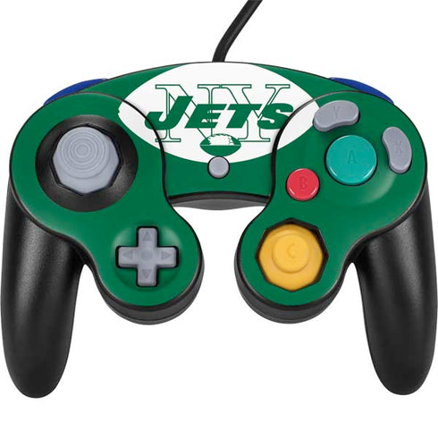 NFL New York Jets Retro Logo Nintendo GameCube Controller Skin