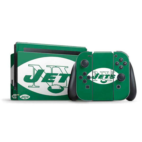 NFL New York Jets Retro Logo Nintendo Switch Bundle Skin