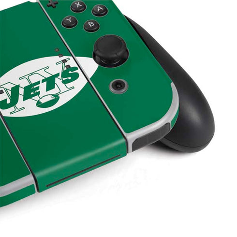 NFL New York Jets Retro Logo Nintendo Switch OLED (2021) Skin