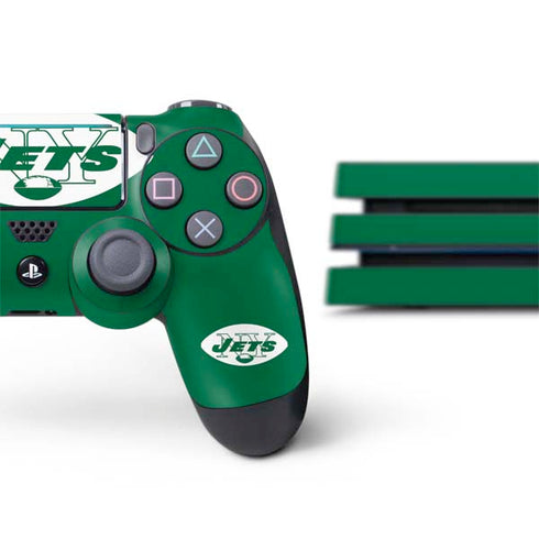 NFL New York Jets Retro Logo PS4 Pro Bundle Skin