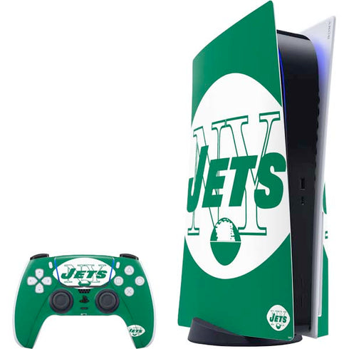 NFL New York Jets Retro Logo PS5 Bundle Skin