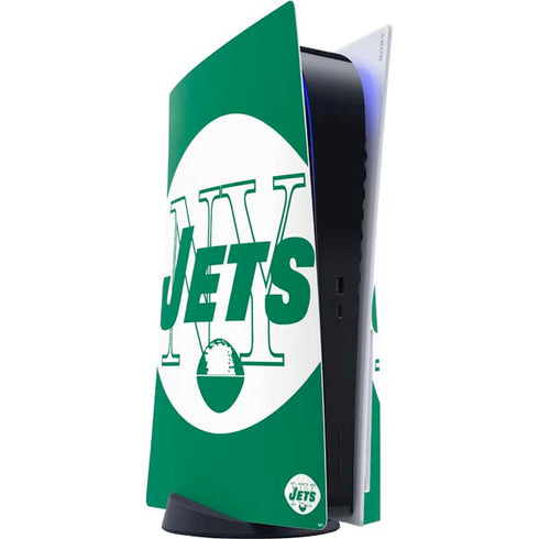 NFL New York Jets Retro Logo PS5 Console Skin