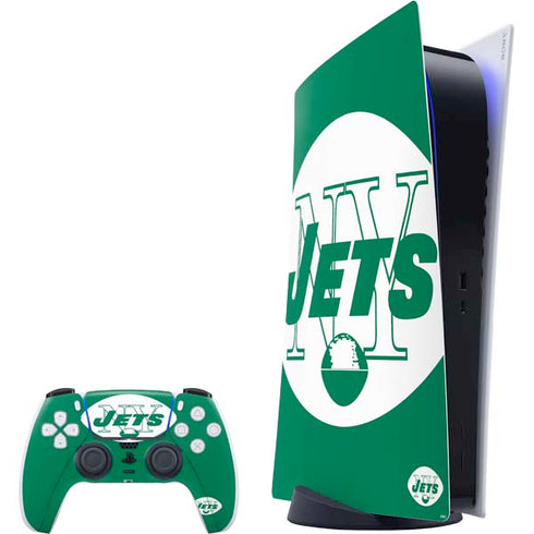 NFL New York Jets Retro Logo PS5 Digital Edition Bundle Skin