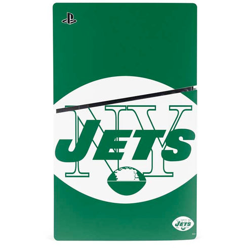 NFL New York Jets Retro Logo PS5 Slim Digital Edition Console Skin