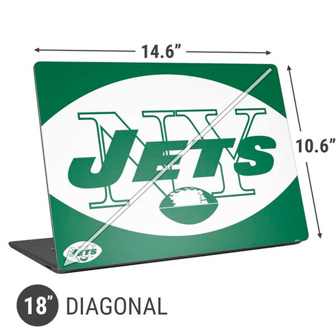 NFL New York Jets Retro Logo Universal Laptop 18in (14.6 x 10.6in) Skin