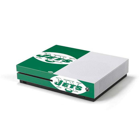 NFL New York Jets Retro Logo Xbox One S Console Skin
