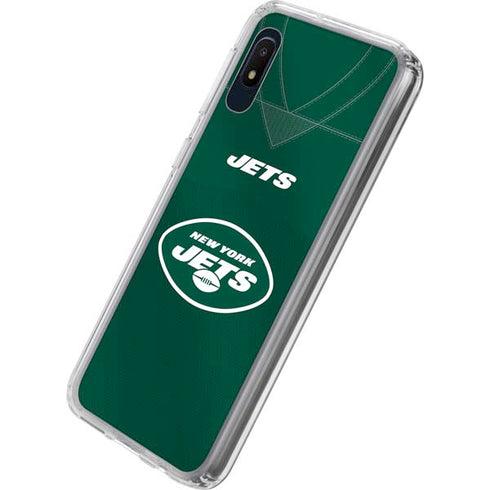 NFL New York Jets Team Jersey Galaxy A10e Clear Case
