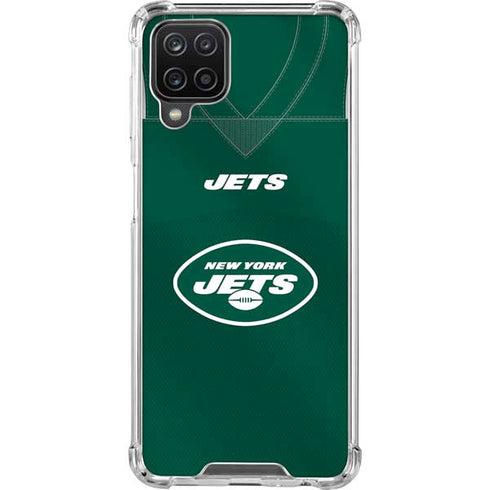 NFL New York Jets Team Jersey Galaxy A12 Clear Case
