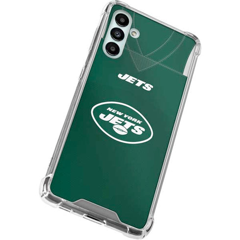 NFL New York Jets Team Jersey Galaxy A13 5G Clear Case
