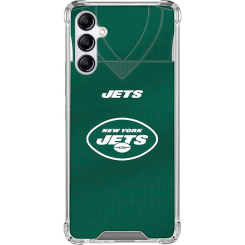 NFL New York Jets Team Jersey Galaxy A15 5G Clear Case