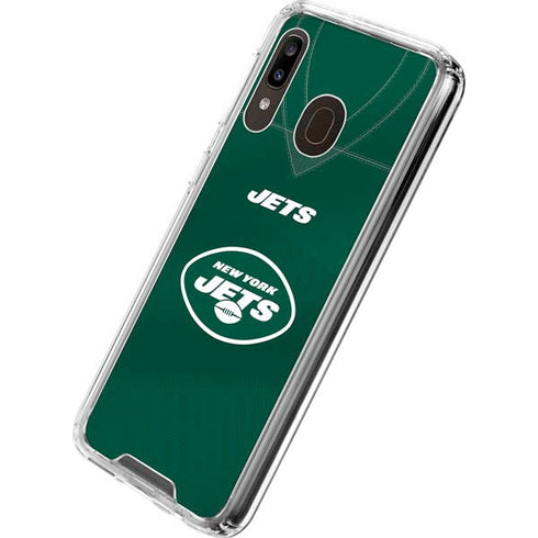 NFL New York Jets Team Jersey Galaxy A30 Clear Case