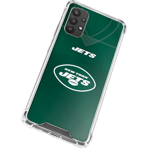 NFL New York Jets Team Jersey Galaxy A32 5G Clear Case