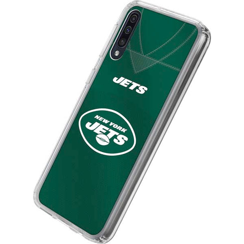 NFL New York Jets Team Jersey Galaxy A50 Clear Case