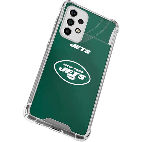 NFL New York Jets Team Jersey Galaxy A53 5G Clear Case