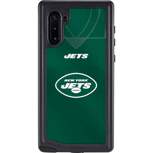 NFL New York Jets Team Jersey Galaxy Note 10 Waterproof Case