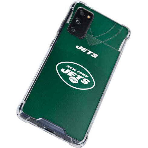 NFL New York Jets Team Jersey Galaxy S20 FE Clear Case