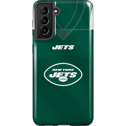 NFL New York Jets Team Jersey Galaxy S21 FE Pro Case