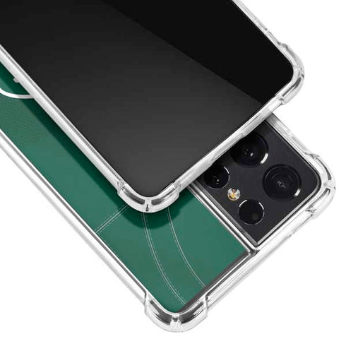 NFL New York Jets Team Jersey Galaxy S21 Ultra 5G Clear Case