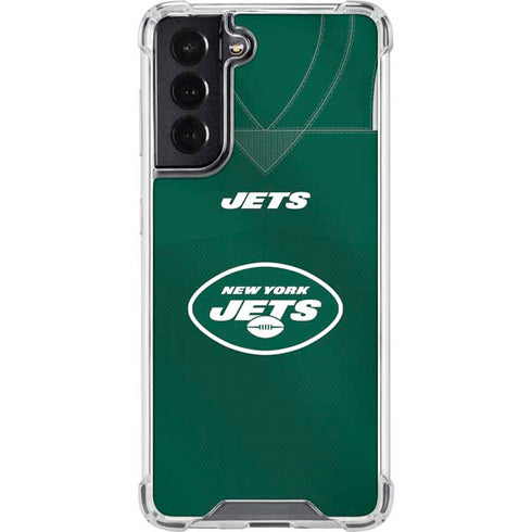 NFL New York Jets Team Jersey Galaxy S22 Clear Case
