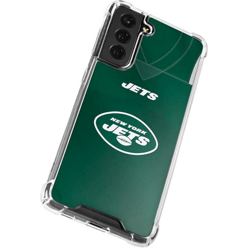NFL New York Jets Team Jersey Galaxy S22 Plus Clear Case