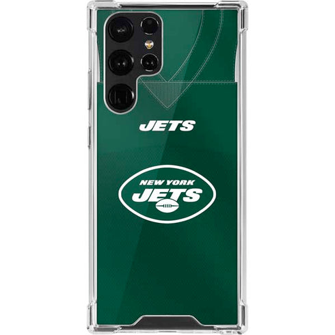 NFL New York Jets Team Jersey Galaxy S22 Ultra Clear Case