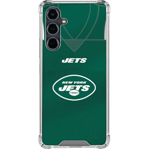 NFL New York Jets Team Jersey Galaxy S23 FE Clear Case