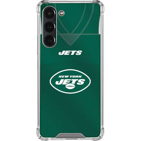 NFL New York Jets Team Jersey Galaxy S23 Plus Clear Case