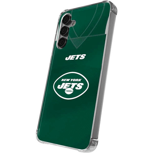NFL New York Jets Team Jersey Galaxy S24 Plus Clear Case
