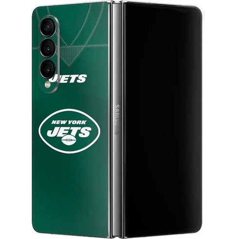 NFL New York Jets Team Jersey Galaxy Z Fold4 5G Skin