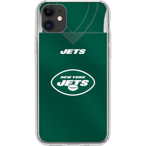 NFL New York Jets Team Jersey iPhone 11 Clear Case