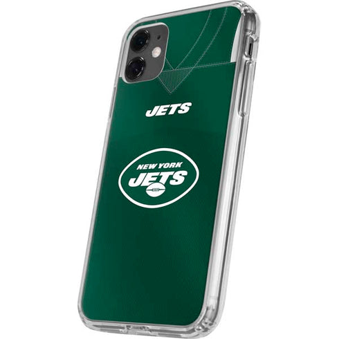 NFL New York Jets Team Jersey iPhone 11 Clear Case