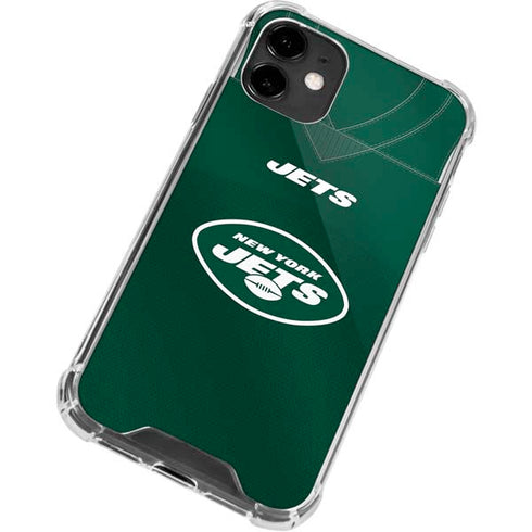 NFL New York Jets Team Jersey iPhone 12 Clear Case