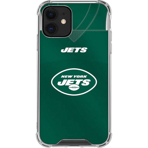 NFL New York Jets Team Jersey iPhone 12 Mini Clear Case