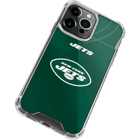 NFL New York Jets Team Jersey iPhone 13 Pro Clear Case