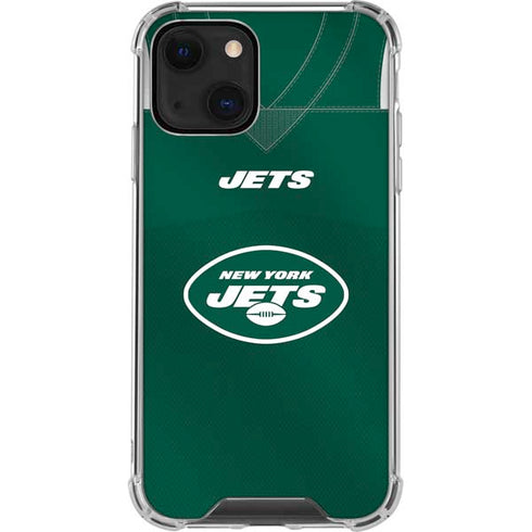 NFL New York Jets Team Jersey iPhone 14 Plus Clear Case