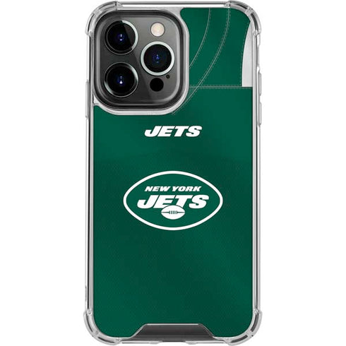 NFL New York Jets Team Jersey iPhone 14 Pro Clear Case