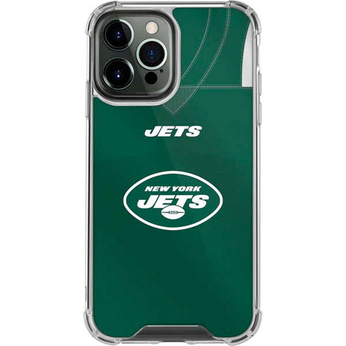 NFL New York Jets Team Jersey iPhone 15 Pro Max Clear Case