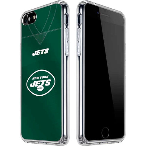 NFL New York Jets Team Jersey iPhone SE (2nd & 3rd Gen) Clear Case