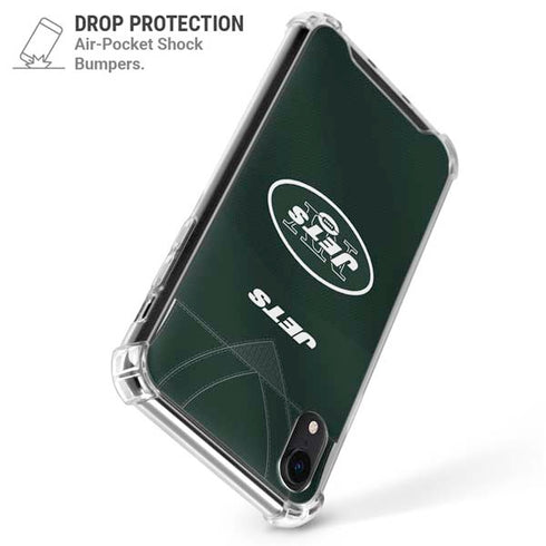 NFL New York Jets Team Jersey iPhone XR Clear Case